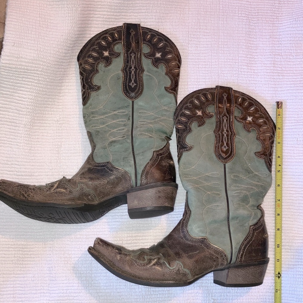 Ariat Women's Heeled Boots - Brown and Green